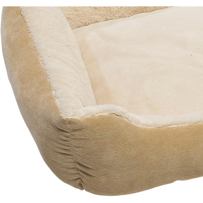 М'яке ліжко для собак та котів, бежеве, 60x50 см