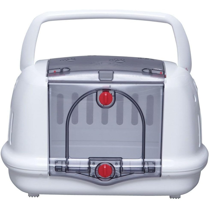 Транспортний бокс для кота Iris Ohyama 36.5L, білий, 48x32x30 см, BPA-free, міцний, легкий, для автомобіля, автобуса, тварин