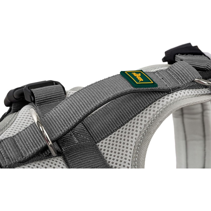 Нашийник для собак HUNTER Hundegeschirr Maldon UP, світло-сірий/сірий, м'який, комфортний, з 3M Scotchlite, 4-ступенева регулювання, з м'яким ручним захопленням (від S-M), розмір XS світло-сірий/сірий