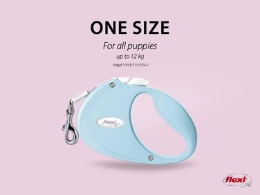 Рулетка для собак і котів Flexi Hundeleine, 2 м, блакитна