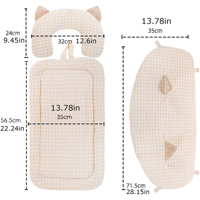 М'який килимок у візок для собак та котів, з можливістю прання | Зручний та портативний для подорожей, сучасний дизайн