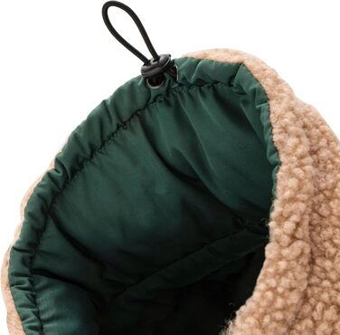 Зимовий теплий одяг для собак: двосторонній теплий одяг з пуховим дизайном, теплий одяг з Sherpa, сучасна куртка для собак, зимовий одяг для собак (зелений/бежевий, 65)