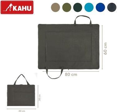 Кімоно® Складаний килимок для собак у подорожах (60x80 см) • Переносний килимок для собак • Подорожній килимок для собак у вигляді сумки • Лежанка для собак з собою • Килимок для собак, що стирається • Колір: Сірий