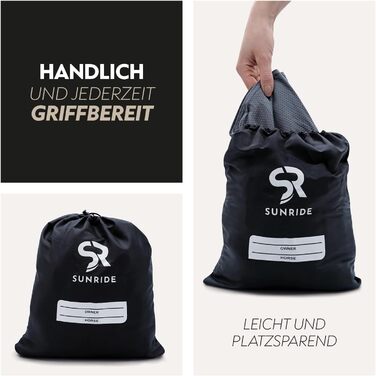 Охладна ковдра SUNRIDE для коней (Cool Down) 3-частинна - з накидкою на голову та тканиною - миттєвий охолоджуючий ефект завдяки випарній прохолоді - екологічна, проста у використанні - сіра (125 см)