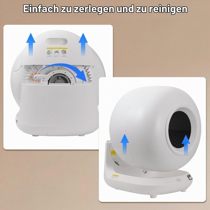 Самоочисний автоматичний лоток для котів DOEL, місткість 78 л