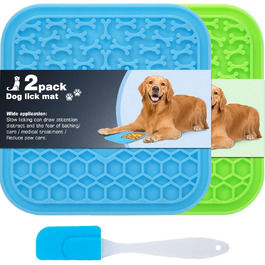 Матиця для годування собак та котів (2 шт.) - Slow Feeder, для купання, грумінгу, стрижки