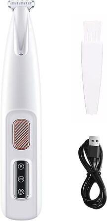 Професійний триммер для собак з LED-підсвічуванням: вологостійкий, акумуляторний, для короткої стрижки кігтів та шерсті