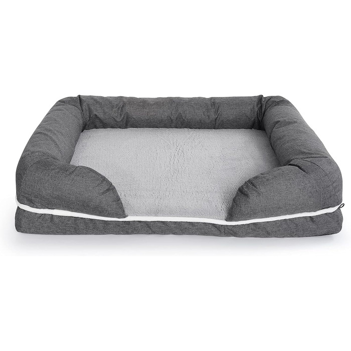 Ортопедичне ліжко для собак та котів з memory foam, розмір M, знімний водонепроникний чохол