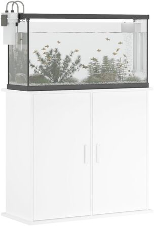 Xichuzi акваріумна тумба біла 81x36x73 см, деревостружкова плита, підставка під акваріум, шафа для акваріума