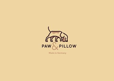Лежак для собак paw & pillow® Outdoor та Indoor, стійкий до подряпин і укусів, миючийся, для подорожей, автомобіля та дому, сірий, розмір L, вироблено в Німеччині