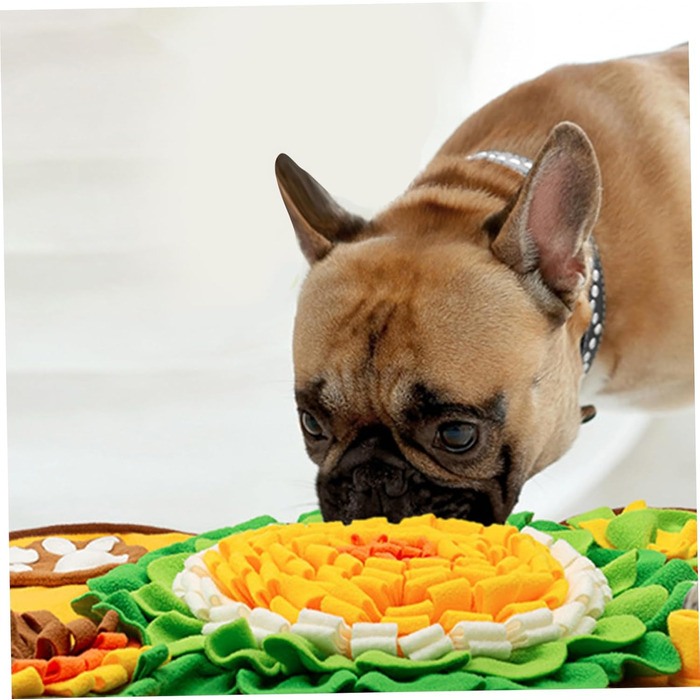 Килимок для собак, 63,5 x 43,2 см, великий, миючий, з дзвоником, антиковзкий, для інтелектуальних ігор, іграшка-головоломка для собак