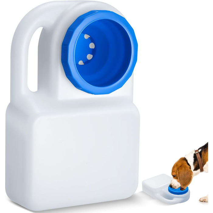 Подорожній миска для води для собак Ziliny 3 літри - витокозахисний диспенсер для собак та котів, 3 л