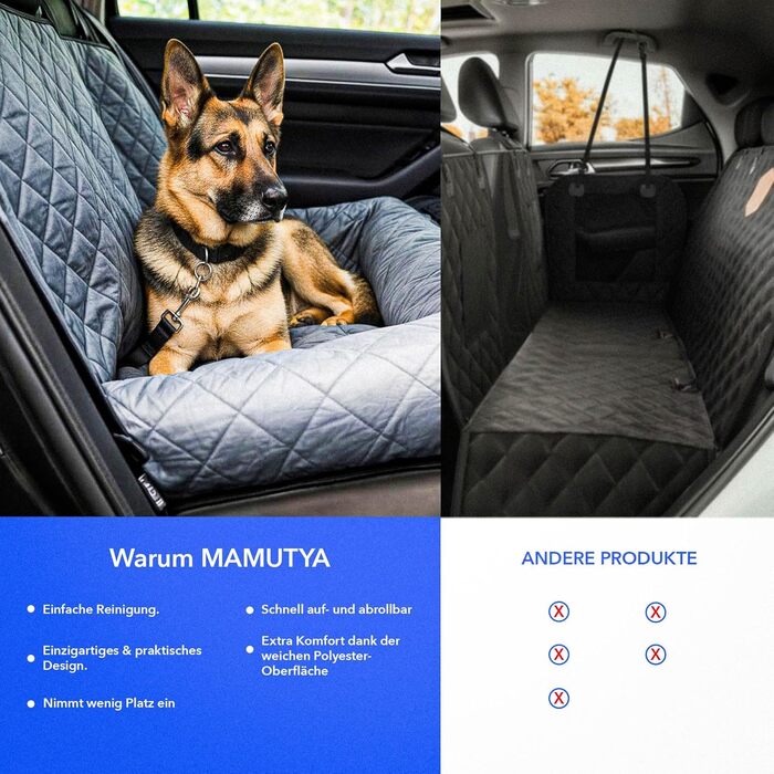 Дихаюча підстилка для собак у машину | Захист заднього сидіння авто від бруду та подряпин | Водостійка та миюча автопідстилка для собак | Сіра підстилка для заднього сидіння авто | 130x90 см