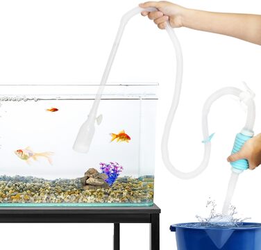 Акваріумний сифон для очищення ґрунту TERA PUMP, 3 м, ручний, BPA-free, набір 2 шт., середній розмір