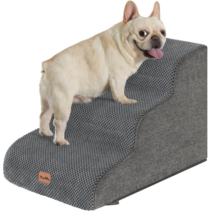 Сходинка для собак Made4Pets: 3-ступенева переносна драбинка для маленьких собак та котів, зручна для ліжка, дивану, крісла, з антиковзким покриттям