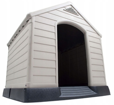 Будка для собак Curver з пластику, зовнішні розміри 99 x 95 x 99 см
