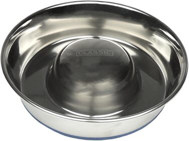 Classic Pet Products: Миска для собак та котів Slow Feeder, сталь, 2600 мл, Small