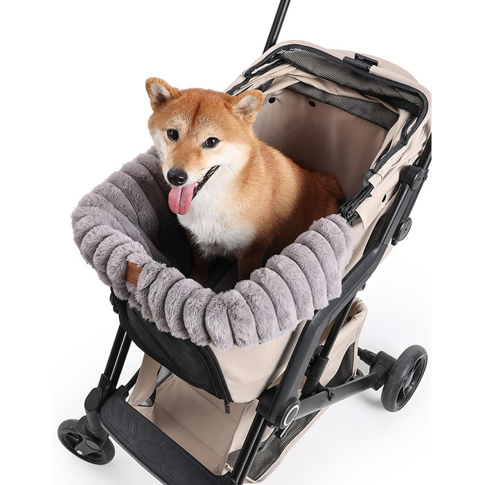 М'який килимок для візка для собак/хатніх тварин. Захист від бруду, аксесуар для прогулянок з собакою. Khaki