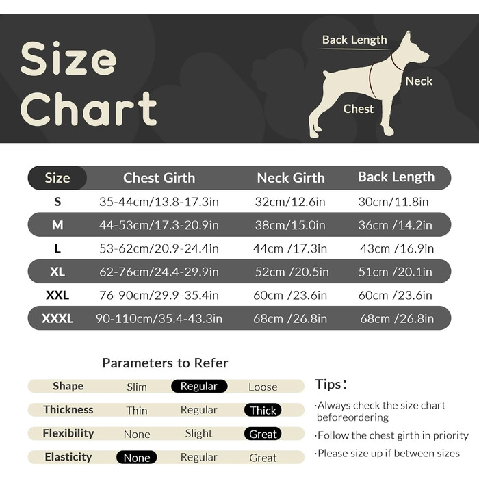 Зимовий теплий одяг для собак великих порід: куртка та пуловер (XXL, чорний)