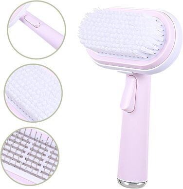 Щітка для котів BESPORTBLE з масажною функцією для догляду за шерстю, видалення шерсті, аксесуари для чищення котів з ергономічною ручкою