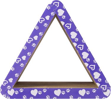 Котячий когтетоп Navaris 3-в-1 - іграшка для котів, когтетоп з картону, хвилястий когтетоп, проста збірка, багатофункціональний, плоский 49 см