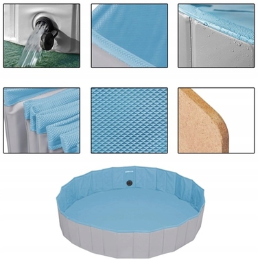 Складальний басейн для собак 100x30 см — зручний пляж для домашніх улюбленців