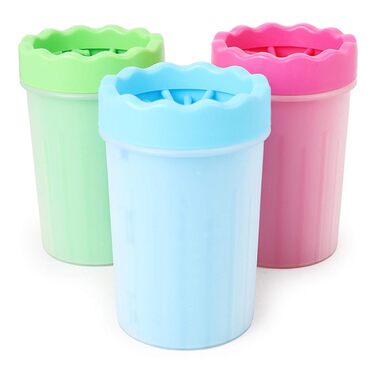 Миска для миття лап собак AXTMR з силікону, блакитна, велика - для чищення та зволоження лап, підходить для собак великих та малих порід