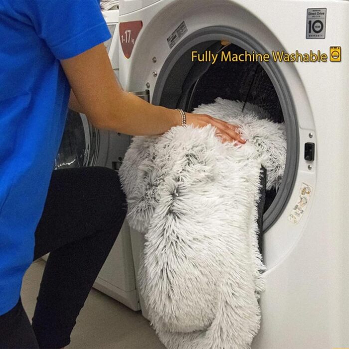 М'яке собаче ліжко-диван, плюшевий вольєр, миється, захист дивану та багажника, коричневий, середній розмір