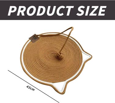 Килимок для котів з кулькою, іграшковий килимок-іграшка для котів, 43 см