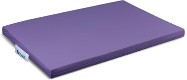 Ортопедичне собаче ліжко з меморі-піни, водонепроникне, терапевтичне, знімний чохол на блискавці (60x45x5 см) / (120x75x5 см, фіолетовий)
