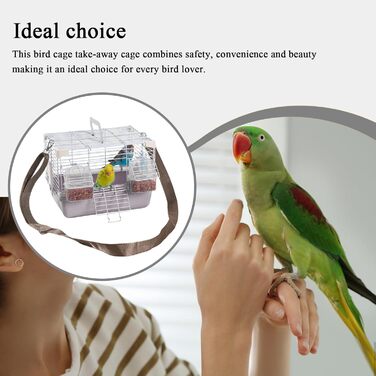 Переносний клітка для птахів Vogelkäfig: зручний транспортний засіб для колібрі, ньомуфенситок, перламутрових птахів