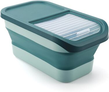 Контейнер для корму для собак Colcolo, 10 кг, складний, герметичний, зелений