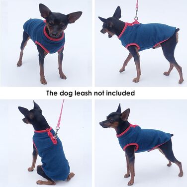 Флісовий пуловер для собак, тепла жилетка, одяг для собак, без рукавів, цуценята, зима, холодна погода, одяг для собак, пуловер для маленьких та середніх собак та котів (Зелений), Зелений (X-Small, блакитний)