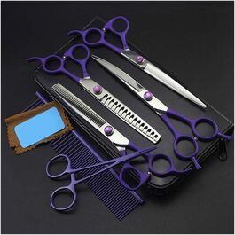 Набір професійних ножиць для грумінгу собак, нержавіюча сталь