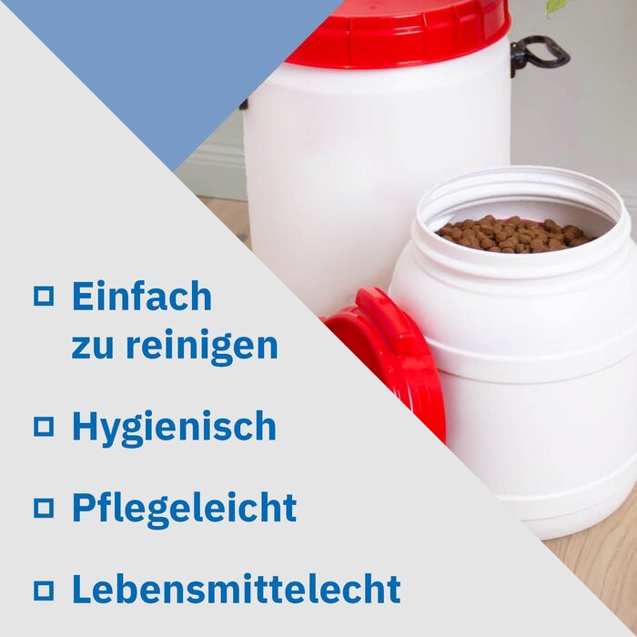 Контейнер для корму DIE BOX FABRIK 15 л з кришкою і совком, HDPE, преміум-якість