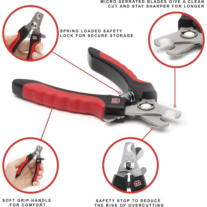 Ножиці для грумінгу Mikki Nageknipser (S) - професійні, для собак та котів