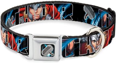 Нашийник для собак Buckle-Down Marvel Avengers Тор із молотом, 22,9–38,1 см