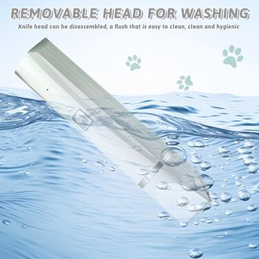 Машина для стрижки собак та котів 4 в 1 з 4 насадками: стрижка, триммінг, шліфування кігтів, видалення посічених кінчиків. Водонепроникна, для догляду за лапами, обличчям, тілом. Зелений/Білий колір