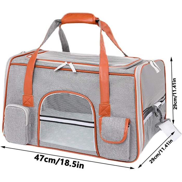 Транспортна переноска для собак та котів, складна, для подорожей в авто, сумка-переноска для тварин