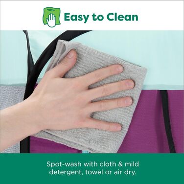 Furhaven Зручне переносне вольєр для собак та котів, розкладний, з блискавкою, L (фіолетовий, середній)