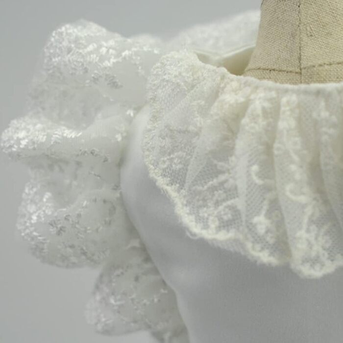 Біле сукня для собак та котів з бантиком, Тюту, для свят та вечірок, розмір L