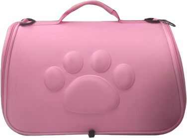 М'яка переноска для котів Shjxi | З регульованим плечовим ременем для домашніх тварин - Ідеальна для подорожей, походів, літаків, кемпінгу, візитів до ветеринара, міста та подорожей з рюкзаком (Рожева, M)