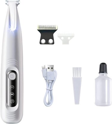 Бездротовий тример для собак та котів з тихим мотором та ергономічною ручкою для безпечного догляду за лапами. Тример для котів та собак (J)