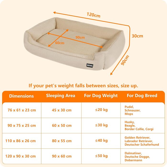 Ліжко для собак, м'яке, знімний та пральний чохол, сірий, 90 x 75 x 25 см (також доступне: 120 x 90 x 30 см, бежеве)