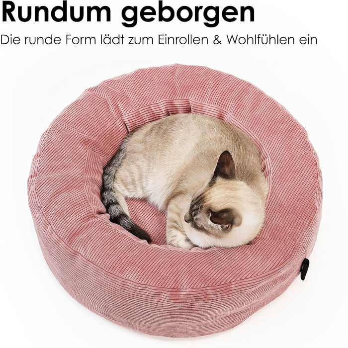 LucyBalu® Квіткове ліжко для котів - м'яке, зручне, миється | Ліжко-гніздо для котів | Сонячне ліжко для котів | Ліжко для котів з корду