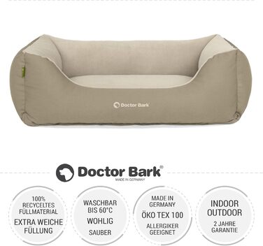 Крізь для собак маленьких порід GreenLabel - м'яке та затишне ліжко для собак (74x55 см, золотисто-коричневе)