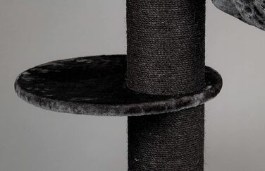 Дряпка для великих котів RHRQuality Maine Coon Sleeper Crown 150 см, кремова, товсті сизалеві стовпи 20 см
