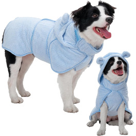 Рушник для собак середніх та великих порід, швидковисихаючий, з мікрофібри, для купання та плавання, довжина спини 40-50 см