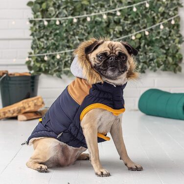 GF Pet LODGE Parka: тепла куртка для собак, Navy, розмір 2XS - XXL