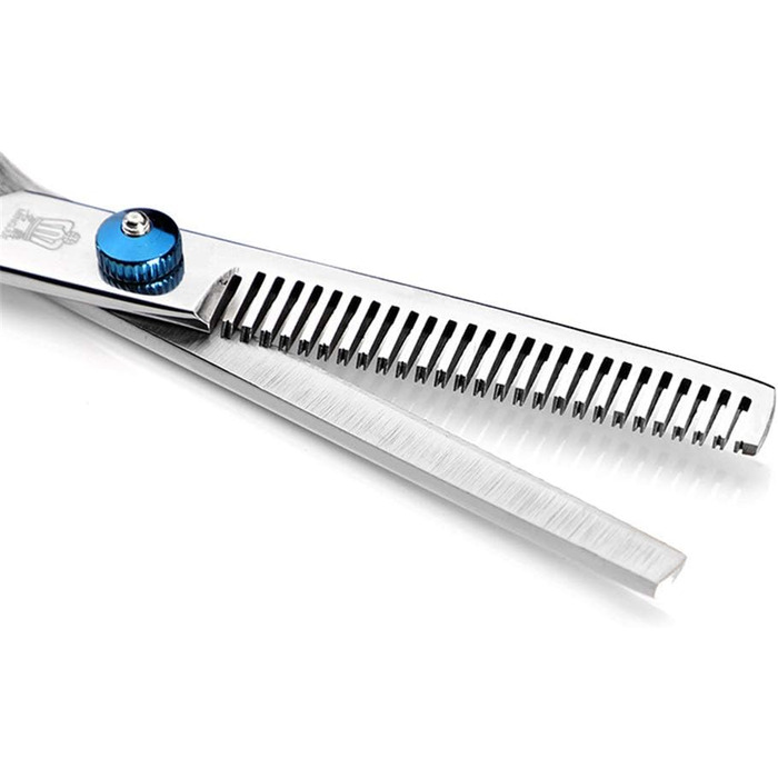 Набір професійних ножиць для грумінгу тварин 6.0 дюймів, нержавіюча сталь, прямі та зігнуті леза, ножиці для розрідження, для собак та котів